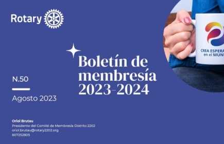 El mes de agosto es el mes que Rotary dedica a la Membresía